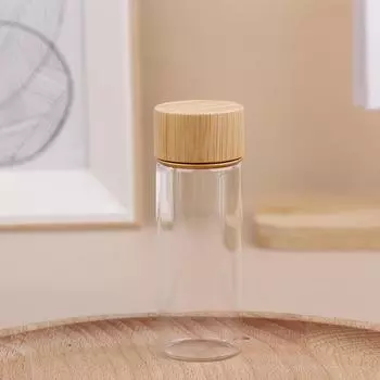 20/25/30/40 мл мини стеклянная бутылка для кофейного концентрата молочного сока герметичная бутылка с бамбуковой крышкой банка портативная пустая стеклянная банка 20ML