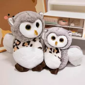 20/25 см имитация забавной совы мягкая мягкая плюшевая игрушка для мальчиков и девочек идеальный подарок на день рождения праздник 20cm