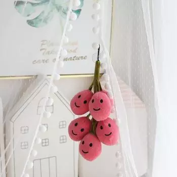 20/26 СМ Виноградная Плюшевая Игрушка Моделирование Реалистичная Кукла Мягкие Игрушки Креативное Виноградное Украшение Рюкзак Подвеска Фруктовые Куклы для Детей Декор Домашней Комнаты L зелёный