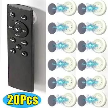 20/2 шт. прочные магнитные крючки настенное крепление анти-потеря магнитный держатель для хранения для пульта дистанционного управления наклейка на холодильник домашний органайзер крючки