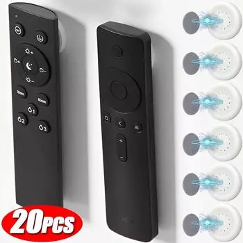 20/2 шт. прочный магнитный крючок с защитой от потери настенный держатель пульта дистанционного управления магнитный держатель для холодильника наклейка для ключей крючки для хранения домашний органайзер