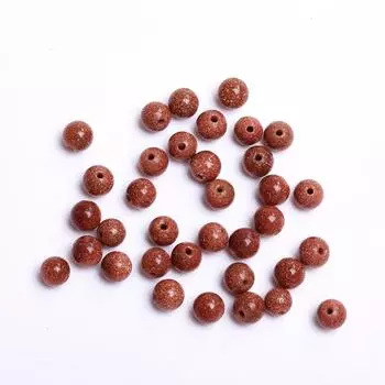 20/30/40/50/60 шт. 4/6/8/10 мм круглые бусины из камня Цзиньша для изготовления ювелирных изделий своими руками серьги браслет натуральный камень изящные ювелирные аксессуары материал 4mm 40pcs