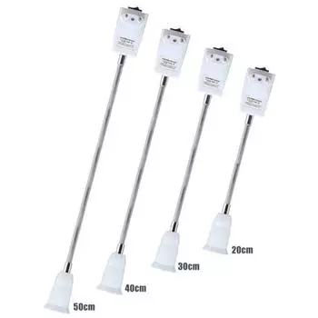 20/30/40/50 см E27 светодиодный держатель лампы удлинитель адаптер конвертировать переключатель гнездо EU Plug 20cm