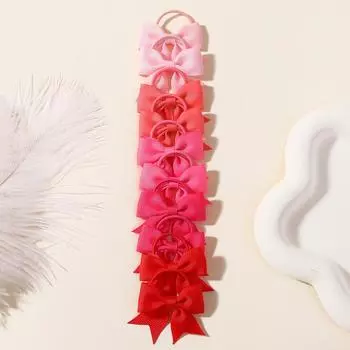 20/30/40 шт. Сладкие ленты, мини-бантики, резинки для волос для девочек, банты ручной работы, резинки для волос, косички, аксессуары для волос из корсажа