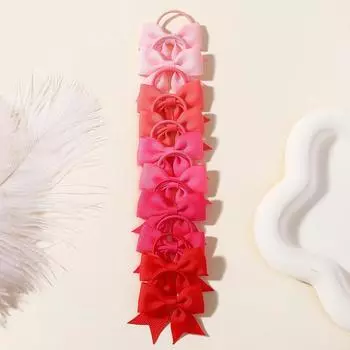 20/30/40 шт. Сладкие ленты, мини-бантики, резинки для волос для девочек, банты ручной работы, резинки для волос, косички, аксессуары для волос из корсажа