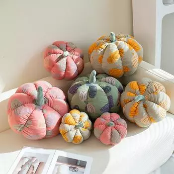 20/30/40 см имитация забавной тыквы на Хэллоуин плюшевые игрушки милые мягкие растения кукла праздничный реквизит декоративная подушка 20cm розовый
