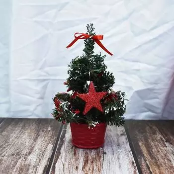 20/30/40cm Mini Desktop Christmas Tree Lifelike Tower Shaped Artificial Pine Tree Festival Plastic Christmas Tree Ornaments Other