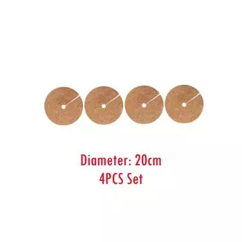 20/30/45/60 см 4 шт. Натуральное кокосовое волокно Мульчирующее кольцо для дерева Защитник Органический мат для комнатных и уличных Диск Покрытие для растений Цветочный горшок