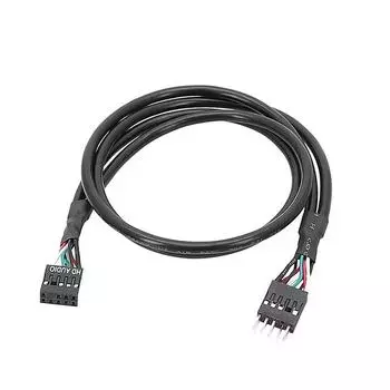 20/30/50/60 см материнская плата Hd-Audio 9-контактный удлинительный кабель, двухжильный экранированный провод для корпуса Diy Host, внутреннее шасси 30CM