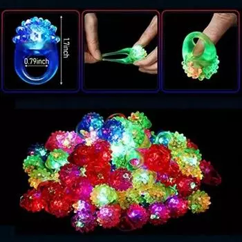 20/30/50 шт. светящиеся кольца светодиодные светящиеся кольца вечерние сувениры игрушки вспышка светодиодные фонари светятся в темноте товары для вечеринок 20Pcs