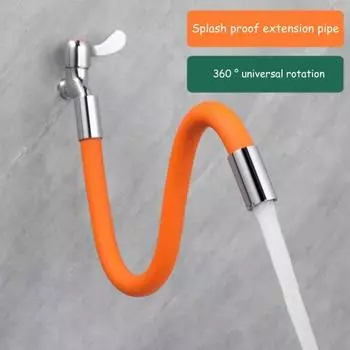 20/30/50 см удлинитель для крана, вращающийся на 360 градусов, гибкий, для кухни, ванной, воды S чёрный