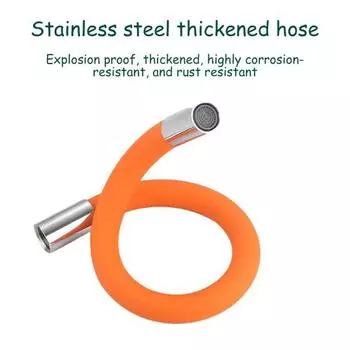 20/30/50 см удлинительная трубка для крана, вращающаяся на 360 градусов, сгибаемая, гибкая, для кухни, ванной, водопроводный кран, труба, брызгозащищенный удлинительный шланг для крана S чёрный