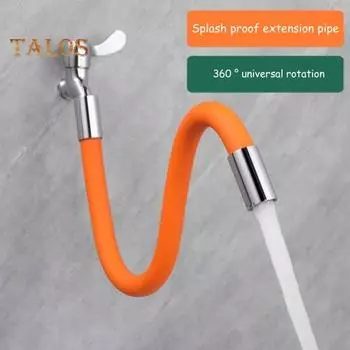 20/30/50 см удлинительная трубка для крана, вращающаяся на 360 градусов, сгибаемая, гибкая, для кухни, ванной, водопроводный кран, труба, брызгозащищенный удлинительный шланг для крана S чёрный