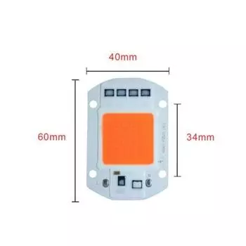 20/30/50 Вт светодиодный светильник полного спектра COB Chip для выращивания растений, лампа для выращивания растений, 220/110 В 110V 20W Cob Chip