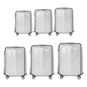 20-30 дюймов прозрачная защитная крышка для чемодана, прозрачная крышка для багажа, ПВХ, водонепроницаемая защита для чемодана на колесиках 20inch