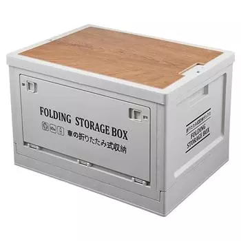 20/30 л складной ящик для хранения на открытом воздухе для кемпинга автомобильный контейнер для еды сумка для хранения на открытом воздухе походное снаряжение для хранения посуды 20L have a wooden cover белый