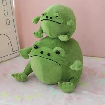 20/32 см Забавные плюшевые игрушки-лягушки Kawaii Ugly Frog Pillow Мягкие куклы-животные Креативные игрушки для детей Мальчики Декор на день рождения Подарок 20x14cm