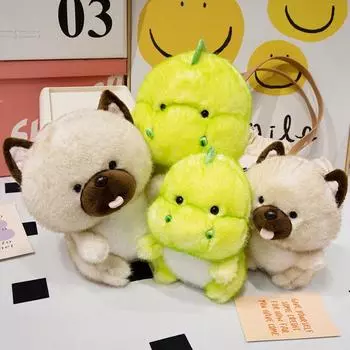 20~35 см мультяшный толстый дракон собака плюшевые игрушки кавайный зеленый динозавр чучело мягкая кукла подарок на день рождения для детей друг 20cm