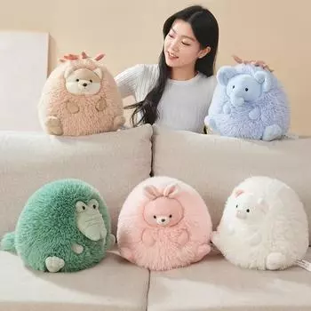 20~35 см пушистая плюшевая игрушка креативная собака слон кролик кошка крокодил мягкая плюшевая кукла подушка игрушка ребенок женщины 20cm белый