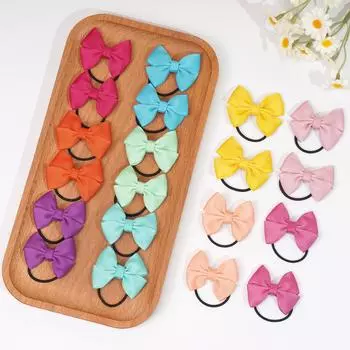 20/40/50 шт. 2-дюймовые ленты Grosgrain, банты для волос с косичками, эластичные резинки для волос, держатели для волос, аксессуары для волос для маленьких девочек и младенцев