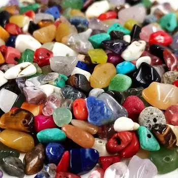 20/40/60 бусин из натурального щебня разных цветов, нерегулярные каменные бусины размером от 5 мм до 8 мм, просверленные отверстия, браслеты, ожерелья, серьги, бижутерия своими руками 20pcs