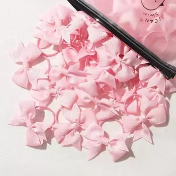 20/40 шт., 2 дюйма, лента в рубчик, косички, банты для волос, эластичные резинки для волос, держатели для волос, аксессуары для волос для маленьких девочек и младенцев красный