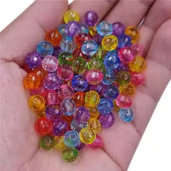 20/40 шт. 8/10 мм круглый шарик свободные бусины DIY ремесла для изготовления ювелирных изделий ожерелья изготовления браслетов 8mm разноцветный