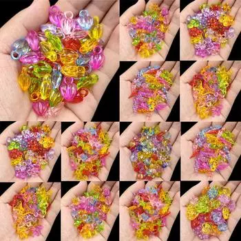 20/40 шт DIY поделки падение сердце стрела кулон свободные бусины оптовая продажа для изготовления ювелирных изделий прозрачные смешанные цвета ожерелье браслет 20Pcs 20*15mm Starfish