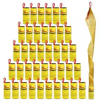 20/40 шт. липкая лента для ловли мух с гвоздем, двухсторонняя, с сильным клеем, для подвешивания в помещении и на улице, маленькая 20PCS