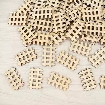 20/40 шт. Мини-деревянный забор, миниатюрный садовый деревянный барьер, аксессуары для дома, сделай сам, садовый кукольный домик, украшение, подарок