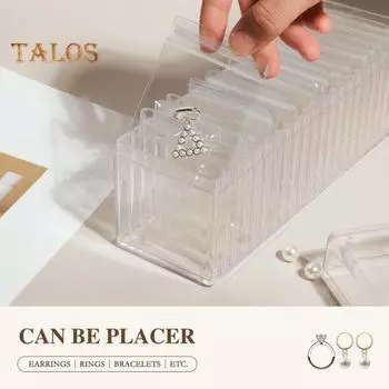 20/40 шт. прозрачные сумки для хранения ювелирных изделий, пылезащитные, влагостойкие, антиокислительные, водонепроницаемые, серьги, кольца, ожерелья, сумки для хранения с коробкой для хранения A