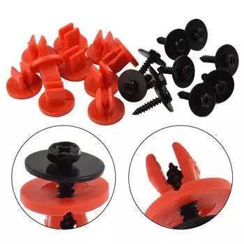 20/40 шт. защитная крышка поддона картера двигателя автомобиля зажимы поддона картера автомобиля с винтами для Ford Focus Mondeo Mk2