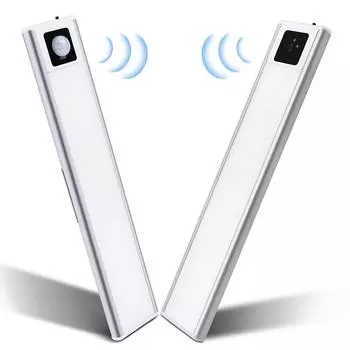 20/40 см умный ручной/PIR датчик движения светодиодный светильник для бара алюминиевый профиль кухонные светильники шкаф подсветка для шкафа освещение лампы 20cm