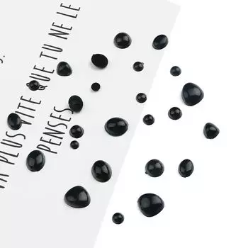 20-500 шт. Черный DIY Животное Глазное Яблоко/Нос Панда Медведь Игрушки Ручной Работы Аксессуары Плюшевая Кукла 3mm-500Pcs