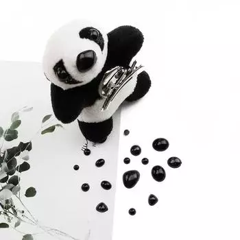 20-500 шт. Круглые/овальные плюшевые кукольные глаза/носы панда медведь игрушки ручной работы аксессуары глаза животных 3mm-500Pcs