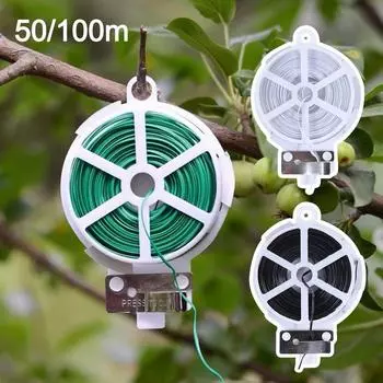 20/50/100 м силовой провод петля лента завод скрутка завод пучок железная проволока 20m чёрный