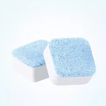 20/50/100 ШТ. Чистящие таблетки для стиральной машины, безопасный дезодорант, моющее средство, бытовые инструменты, ведро для стирки, шипучие таблетки для бытового чистящего средства 10PCS(Blue)