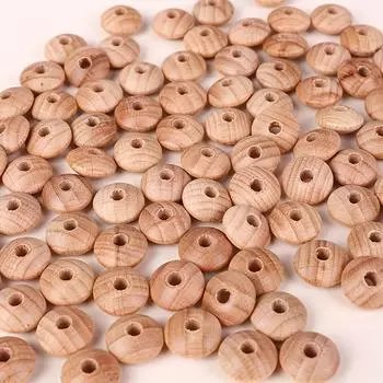 20/50/100 шт. деревенский стиль, цвет дерева, деревянные декоративные бусины, счеты из бука, деревянные бусины, цвет дерева, круглые бусины, бусины-разделители 20pcs
