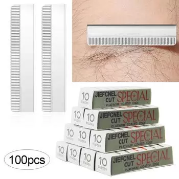 20/50/100 шт. лезвий для бровей из нержавеющей стали, нож для подравнивания бровей, лезвие для микроблейдинга, дермапланинга, инструменты для перманентного макияжа