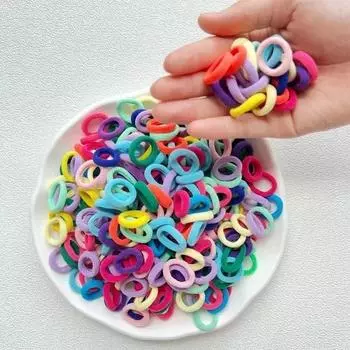 20/50/100 шт. Резинки для волос для детей Разноцветные нейлоновые резинки-скранчи Резинки для волос Резинка Детские Эластичные Резинки для волос Аксессуары для девочек 20pcs