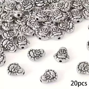 20/50/100 шт. сплав материала креативный Будда подвеска интервал бусины декоративные бусины для самостоятельного изготовления ювелирных изделий браслеты, ожерелья, серьги бусины для рукоделия 20pcs