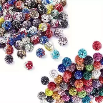 20/50/100 шт. сверкающие однотонные градиентные стеклянные мягкие глиняные декоративные бусины мягкие глиняные бусины россыпью бусины для самостоятельного изготовления бусины-барьеры звездного неба ювелирные изделия 20pcs разноцветный