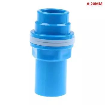 20-50 мм ПВХ трубный соединитель утолщенный соединитель для дренажа аквариума садовый дренажный патрубок 20mm синий