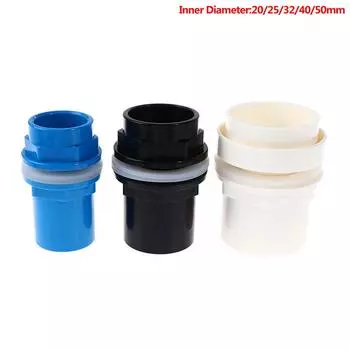 20-50 мм соединители из ПВХ утолщают адаптер для садовой дренажной трубы для аквариума 20mm