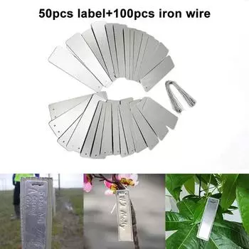 20/50 шт. алюминиевые этикетки для растений двухсторонние металлические этикетки водонепроницаемые бирки для деревьев для садовых принадлежностей аксессуары для посадки