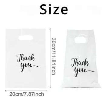 20/50 шт. черно-белая сумка-благодарность, переносная сумка для переноски, упаковка для конфет, печенья, для дней рождения, свадеб, вечеринок, многоразовая 20PCS белый