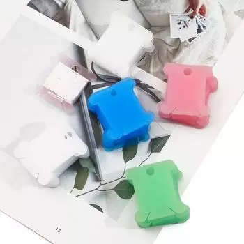 20/50 шт., держатель для ниток, инструмент для намотки, держатель для хранения шпульки, пластиковая доска для швейных ниток, органайзер для карточек, ниток для DIY 35x38mm-8pcs белый