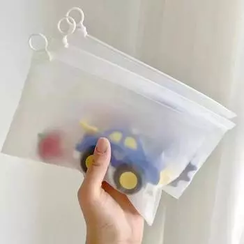 20/50 шт. матовая водонепроницаемая сумка для хранения с выдвижным язычком, портативная прозрачная дорожная многофункциональная упаковочная сумка на молнии