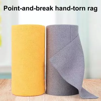 20/50 шт. тряпка для мытья посуды многоразовая разрываемая рулонная полотенце супер мягкая впитывающая компактный размер 20PCS оранжевый