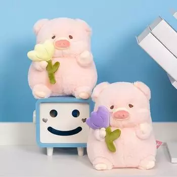 20-50 см Ангел Свинья Цветок Плюшевая Игрушка Мультяшные Мягкие Животные Плюшевые Куклы Аниме Мягкий Декор Для Девочек Мальчиков Подарок На День Рождения about 20cm